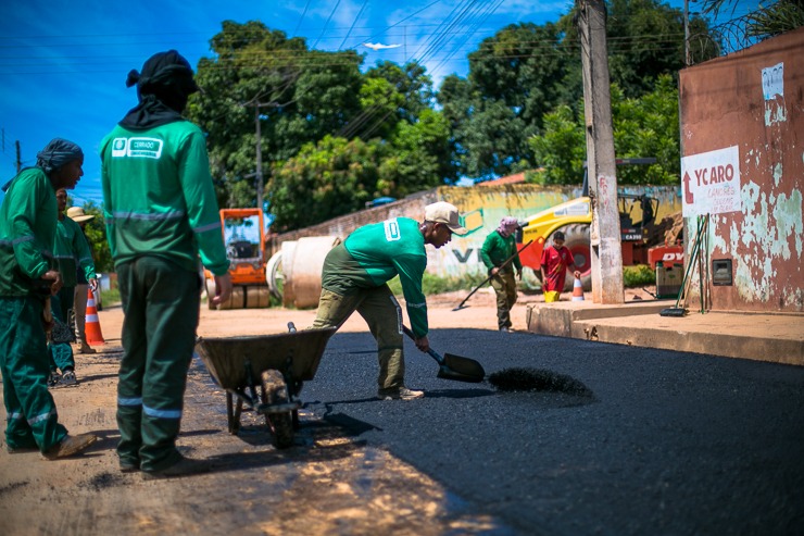 Prefeitura De Timon Asfalta Rua Do Col Gio Militar Em Nova Fase Da Obra