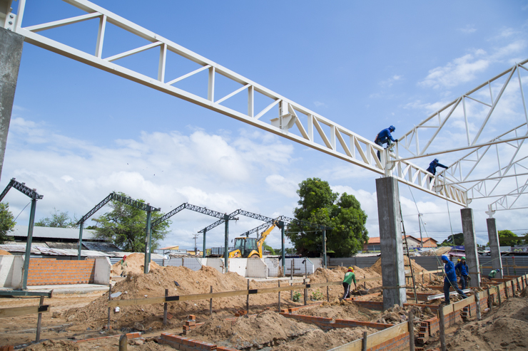 Obras de reforma da Ceasa de Timon avançam e 40% já foram concluídas