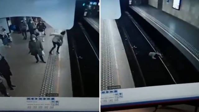 Assista ao vídeo: Mulher é empurrada nos trilhos de metrô em estação