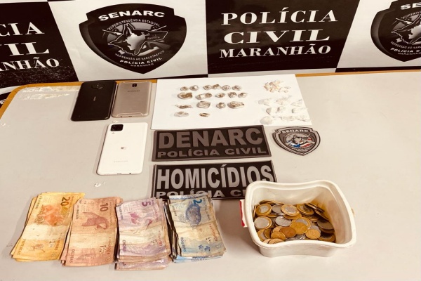 Polícia civil de Timon prende três acusados de tráfico de drogas no bairro São Francisco