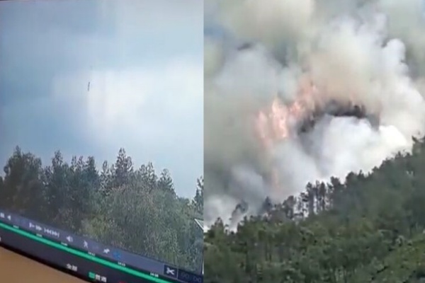 Vídeo mostra avião caindo nas montanhas da China; 132 pessoas morreram