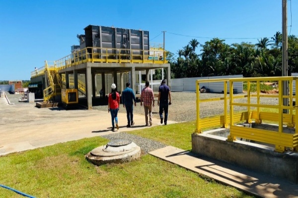 Agert faz visita técnica a Estação de Tratamento de Esgotos de Timon antes da inauguração