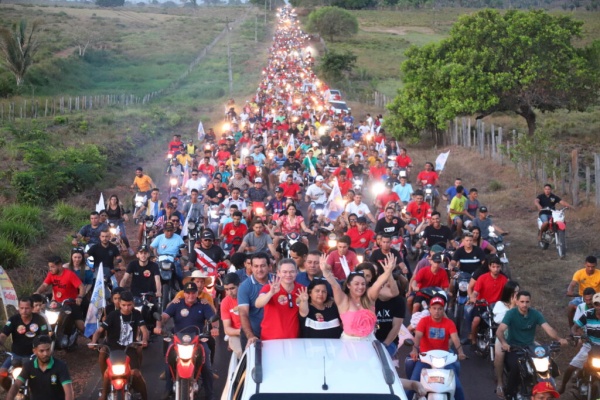 Ecos do interior : Cidade de Bom Lugar fez motocada gigante para o deputado Rafael