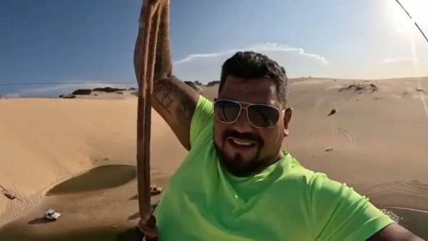 Turista filmou a queda de tirolesa que tirou sua própria vida em Canoa Quebrada, Ceará