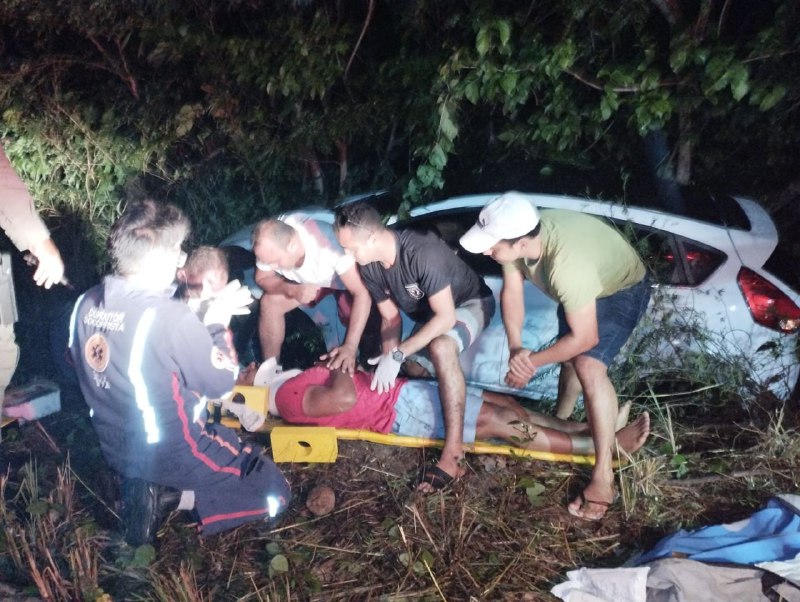 PM de Timon ajudou no socorro em acidente de carro e moto no Piauí