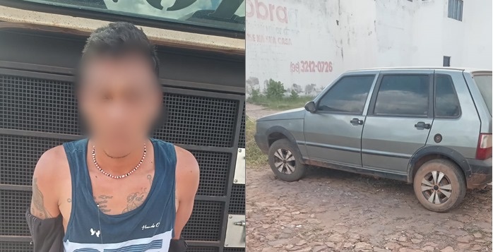 Timon : Após assalto a comércio na zona rural, PM prende suspeito e recupera carro roubado