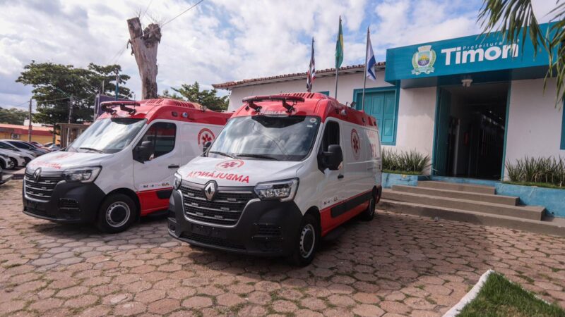 Novas ambulâncias reforçam rede de urgência e fortalecem a saúde em Timon