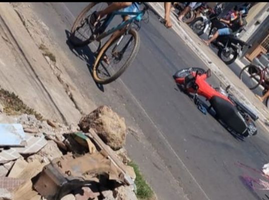 Idoso é atropelado em avenida de Timon