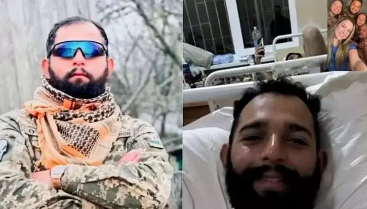Maranhense que foi para guerra na Ucrânia tem perna amputada
