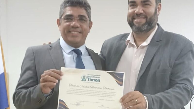 Câmara homenageia quatro assessores da gestão Rafael Brito com títulos de Cidadania Timonense